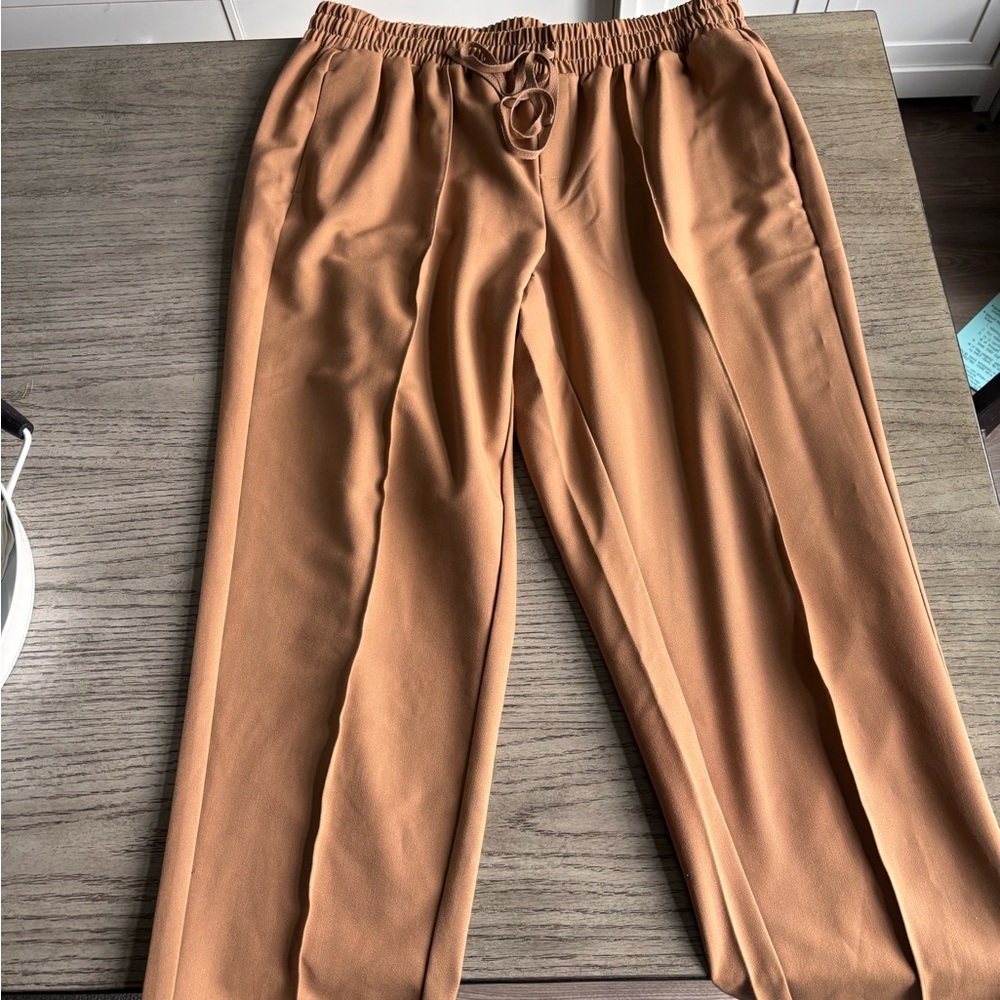 Lane Bryant Women's Tan Straight Leg Dress Pants